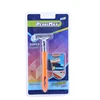 Male Gender Plastic handle Three/Triple Blade Disposable Razor