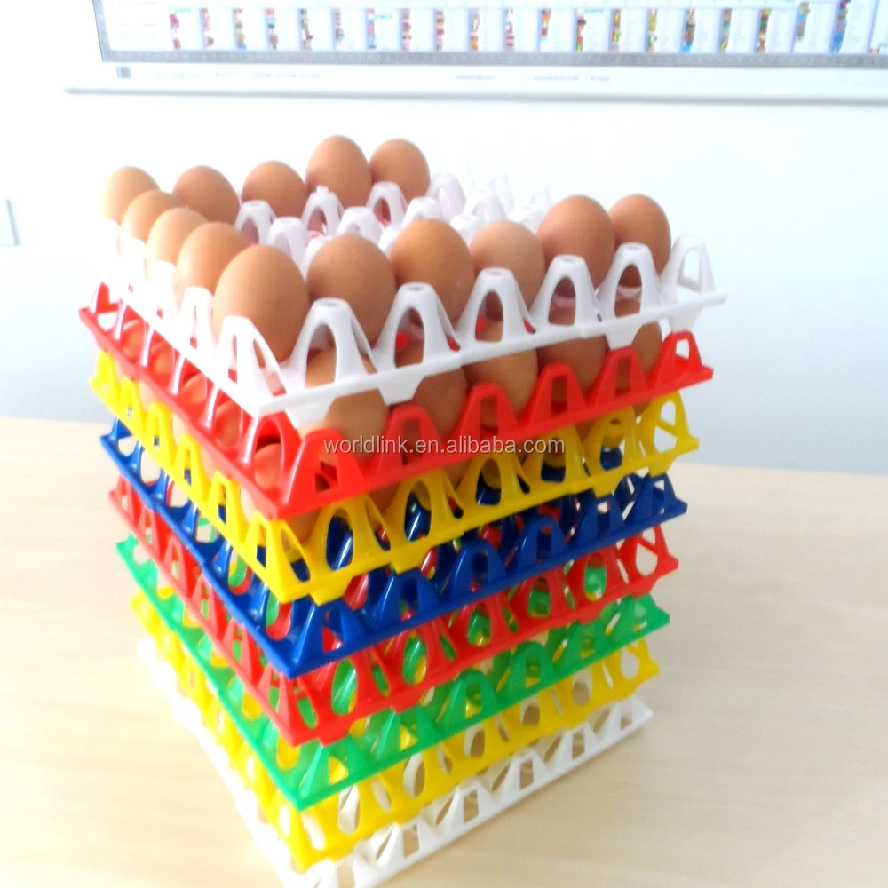 30 Holes 100 Virgin Hdpe Stackable And Nestable Plastic Egg Crate