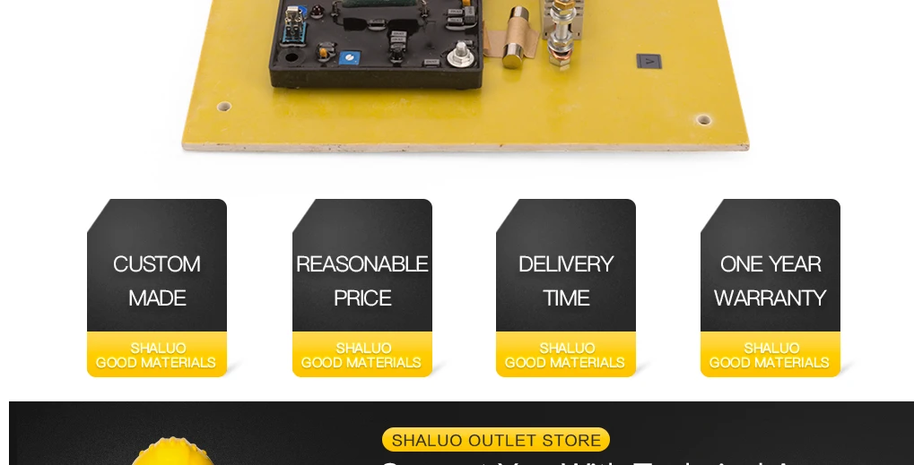 Single Phase Generator brush 30kva automatic voltage regulator avr Savrh-50a