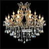Maria Theresa Crystal Chandelier Light Cognac LED luxury Lustre for Lobby Stair Hallway project ETL89102