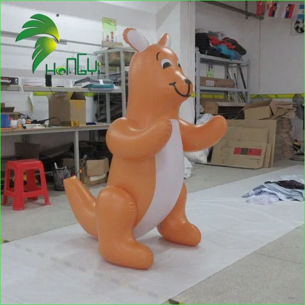 Cute Soft Orange Pvc0.4 Inflatable Animal Cartoon / Giant Inflatable