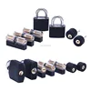 Transparent practice lock set with black silicone cover locksmith tools picks