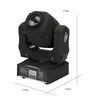 AC100-240V 60w LED mini moving head spot light DMX eight Gobos stage lighting