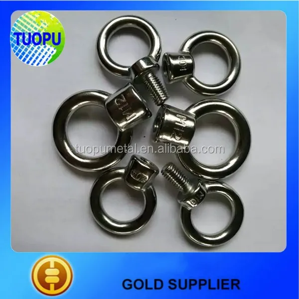 Wholesale Stainless Steel Ring Eye Bolts,High Polished Swivel Lifting