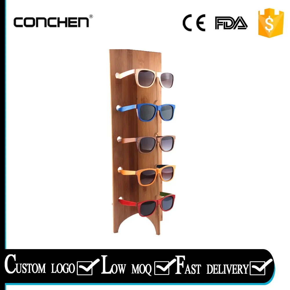 Free Delivery 10 Pairs Transparent Two Row Sunglasses Rack Glasses Holder Display Stand
