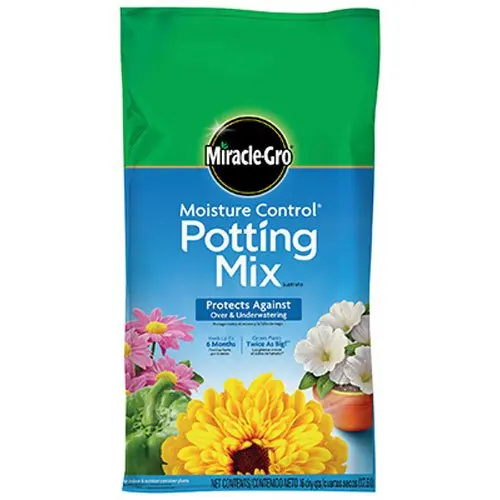 Miracle-Gro Moisture Control Potting Mix, 16-Quart (0.53-Cubic Feet)