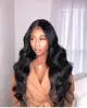 Advanced Bleached Knots Body Wave 13"x 6 inch Deep Middle Part Lace Frontal Wig For African America Women