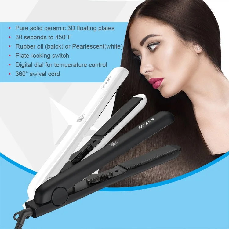 Private Label Professional 450 Degrees Korean Ceramic Hair Straightener