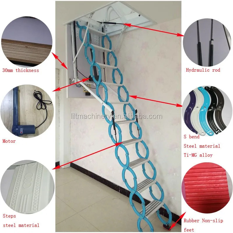 High Quality Electric Remote Control Loft Ladder/automatic Loft Ladder