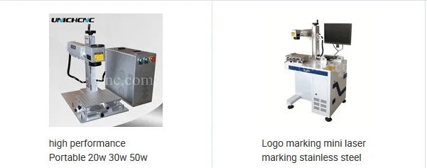 High speed split fiber laser marking machine with air cooling