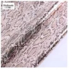 Wholesale stretch bronzed suede foil gold shinny snake skin legging dress fabric