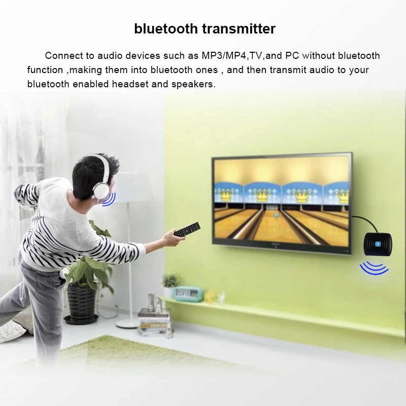 Shenzhen Factory Transmitter and Receiver fm  CSR chipse BT4.2 AUX in/Out TX RX wireless audio for speaker/home/headphones