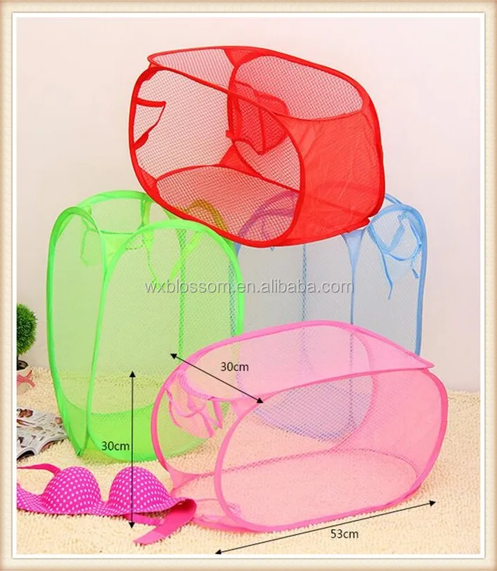 Wholesale Polyester Foldable Mesh Nylon Laundry Basket Buy Laundry