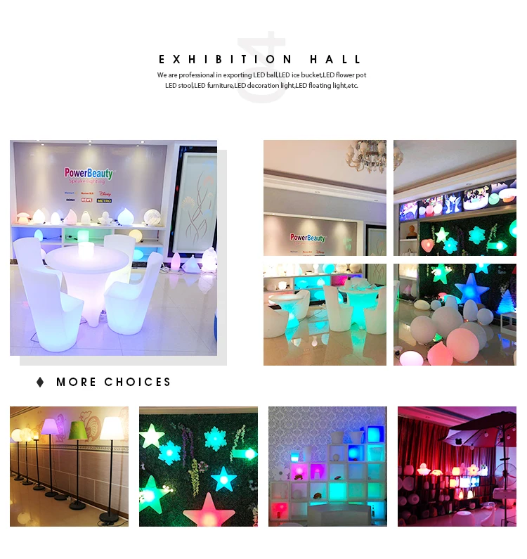 outdoor portable led lights work lamps flashing color changing wireless floating ball light