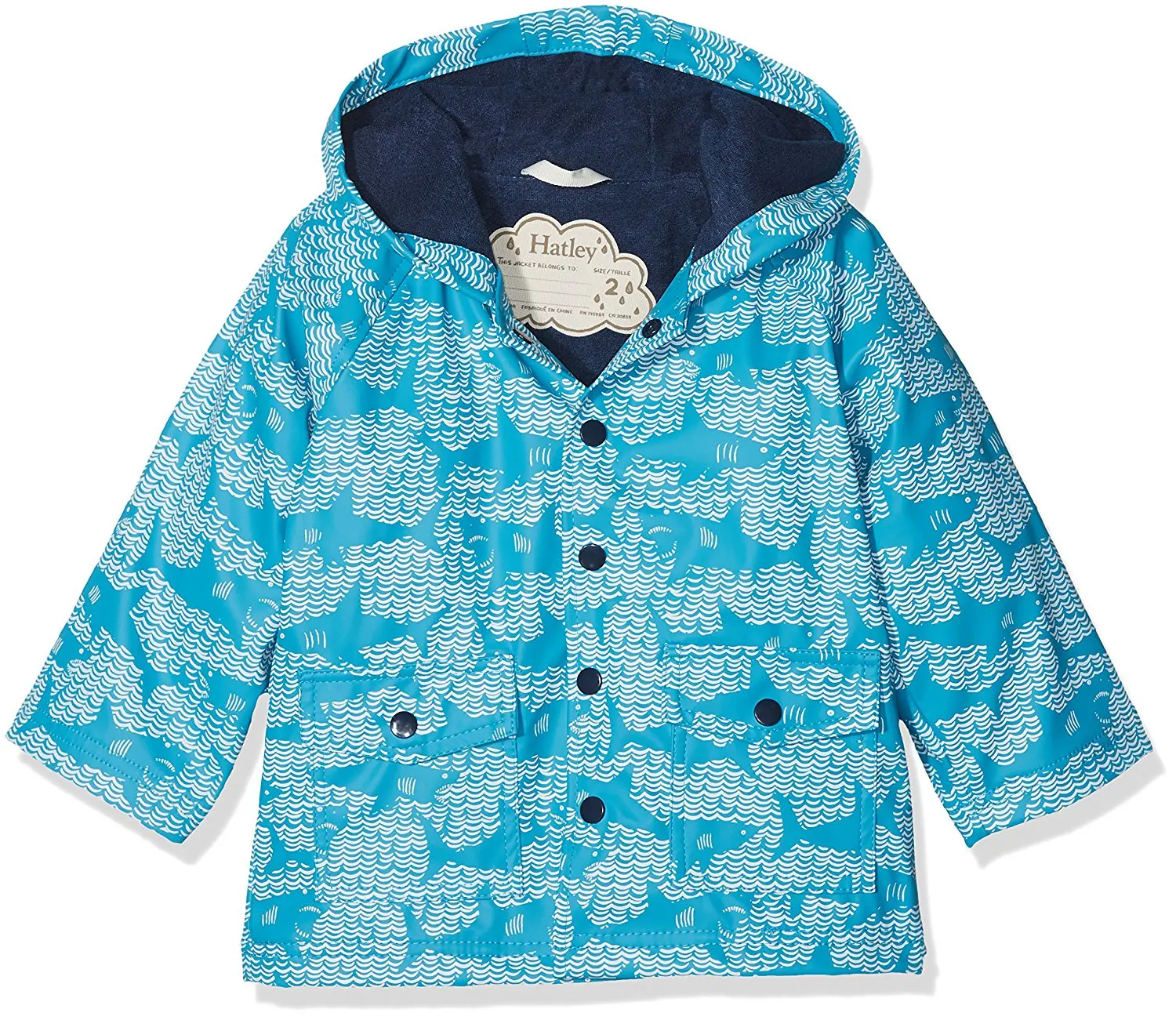 hatley party bows raincoat
