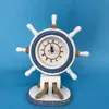 Beach Theme Helmsman Steering Anchor with Seagull clock