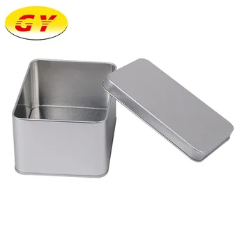 Silver White Thin Metal Packaging Tin Box In China - Buy Packaging Tin ...