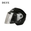 Black custom design half face motorcycle helmets