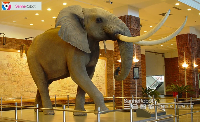 Work Mechanical Animal Realistic Life Size Large Elephant