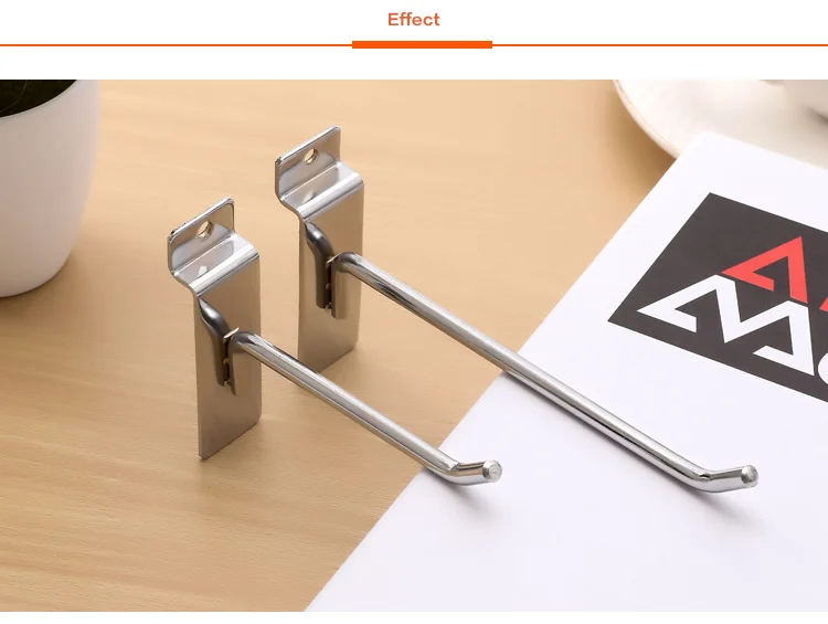 China supplier supermarket usage single wire Peg Hooks for Slatwall