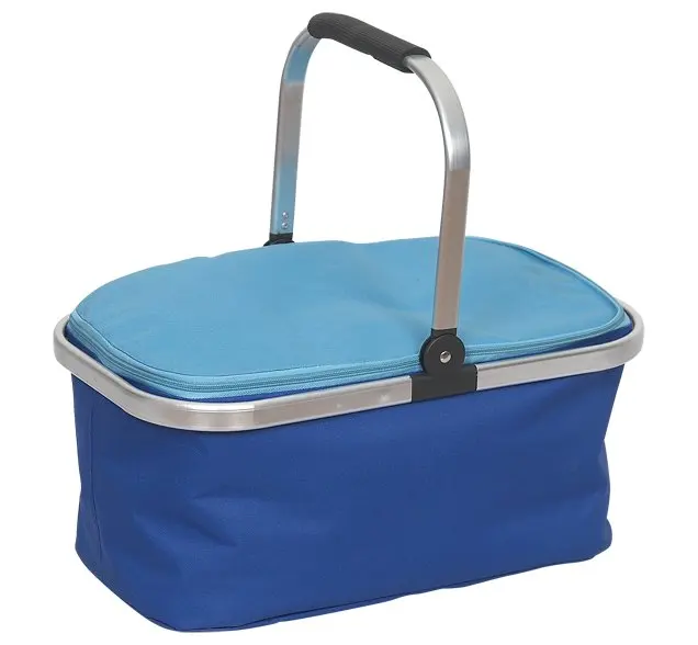 Canvas Picnic Basket With Aluminum Frame Buy Canvas Picnic Basket
