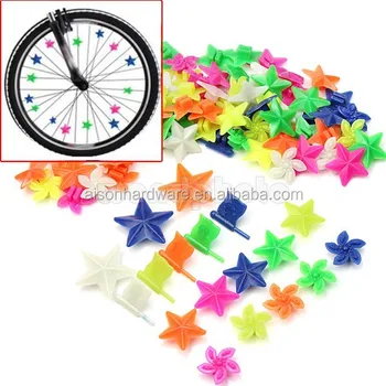180 Pieces Bike Wheel Spoke Beads Plastic Clip Beads Spoke Colorful
