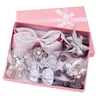 Baby girls cute hair accessories set with dot bow design