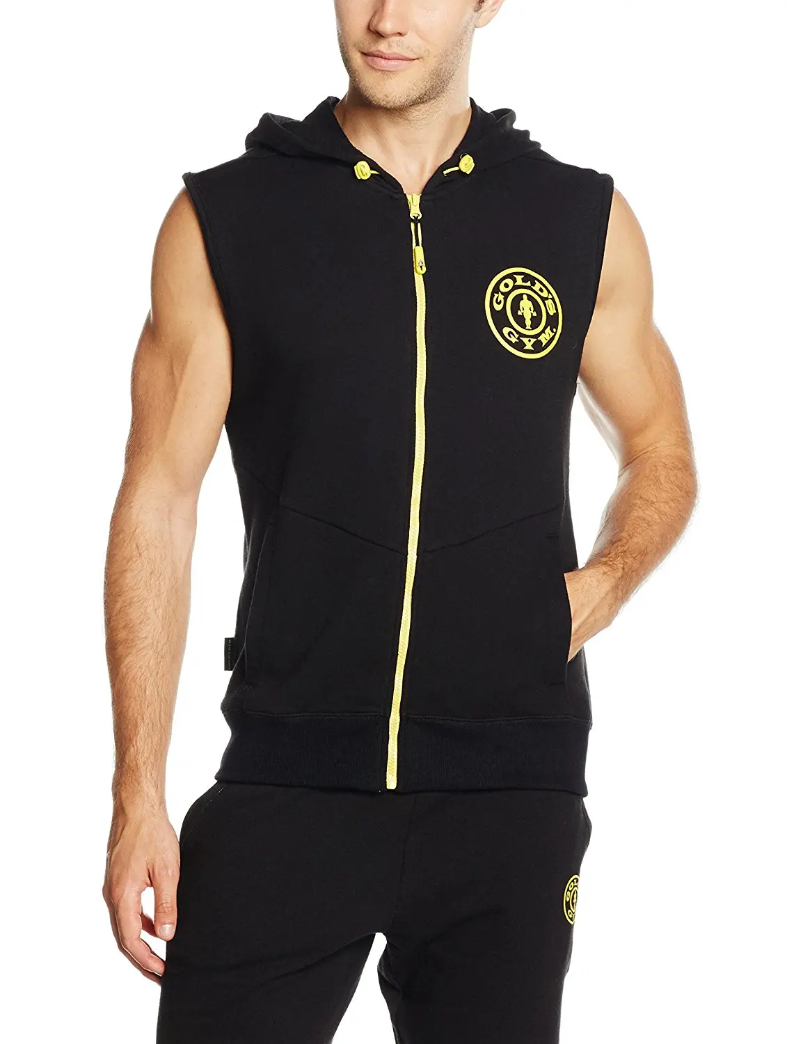 gold's gym sleeveless hoodie