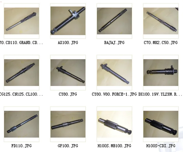 YBR125 RXZ LHF6 motorcycle starter gear shaft