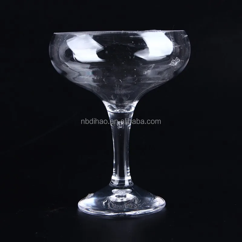 Crystal Clear Polycarbonate Plastic Coupe Cocktail Glasses,Coupe