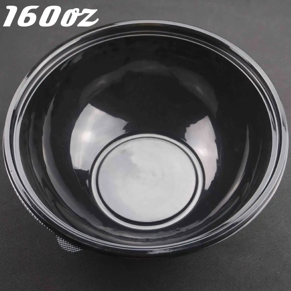 Plastic Black 160oz Disposable Salad Bowl & Lid Buy Salad Bowl,Plastic Bowl,Disposable Bowl