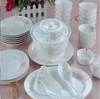 Haonai elegant hotel/restaurant/home supplies ceramic/porcelain/bone china dinnerware set