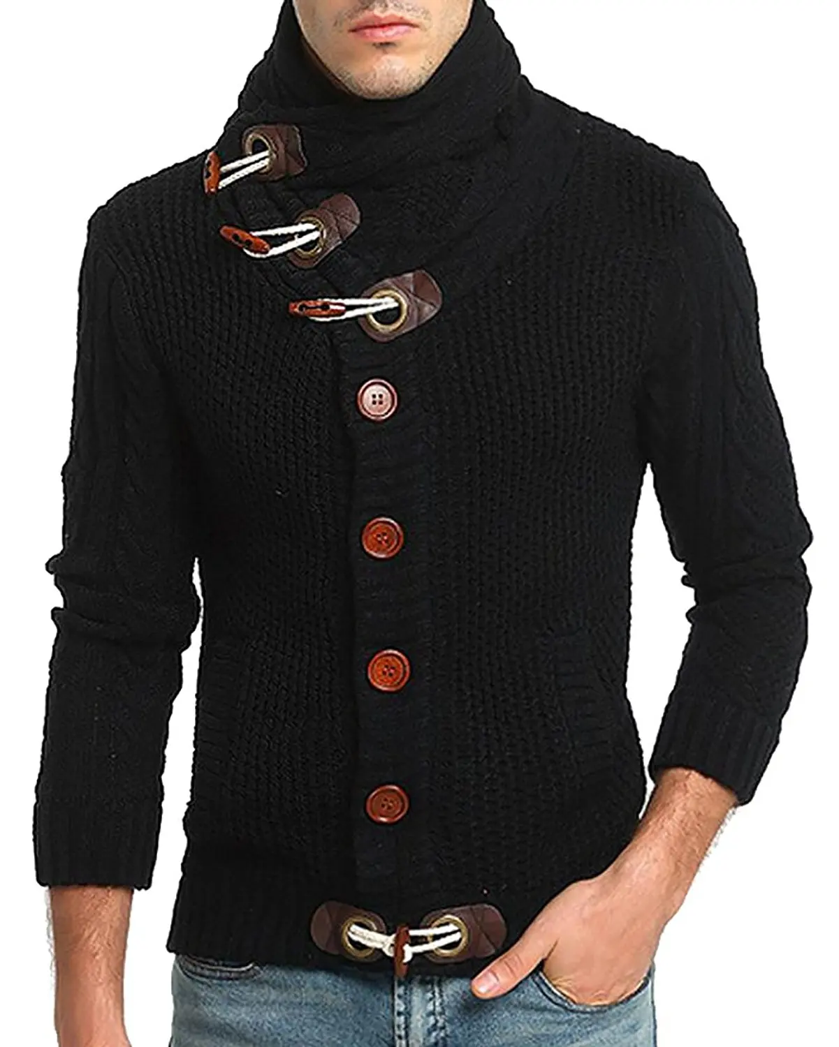 Macondoo Mens Cozy Long Sleeve Button Down Stripe Casual Slim Shirts