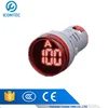 220V AC 22mm Digital Display Ampermeter Monitor Current Indicator Signal Light Ammeter Tester Measuring 0-100A Ampere Meter