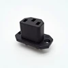 Top quality ac connector c14 inlet ac inlet socket outlet iec c13 plug angled connector c13 power socket