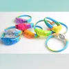 sound control shock control button control color led flashing bracelet from China supplier Delong