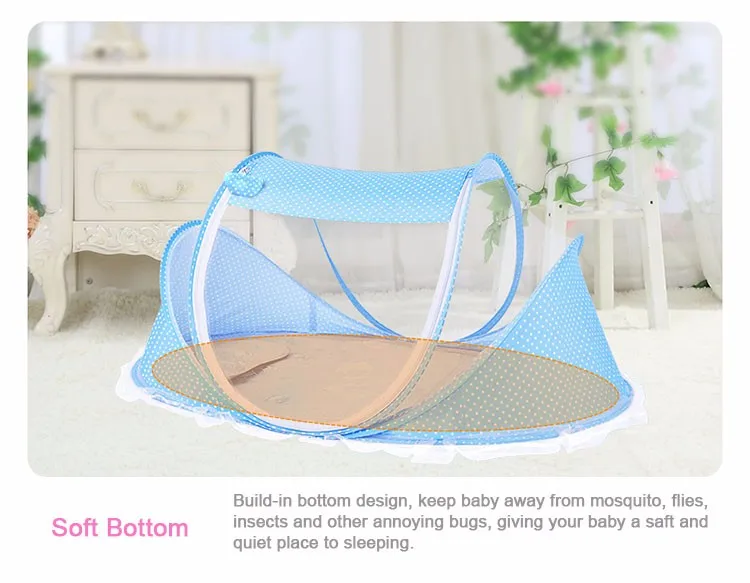 folded baby bed net