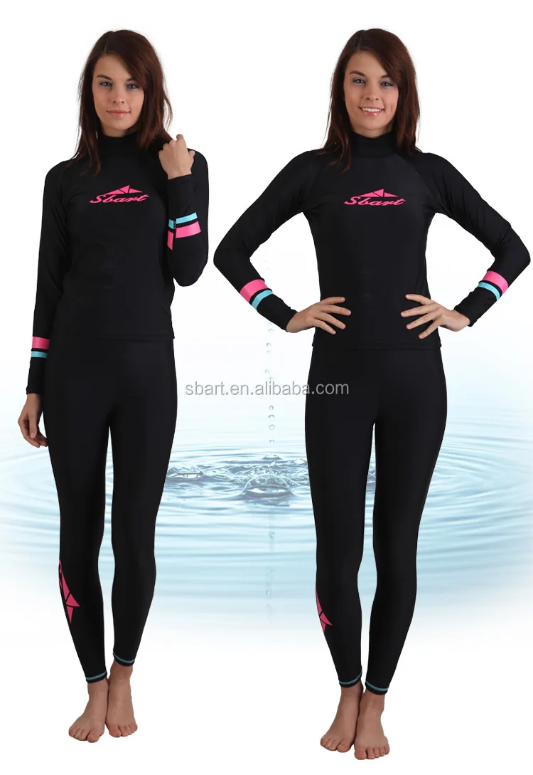 Sbart Women Long Sleeve Rash Vest UPF 50+ Swim Shirt Chlorine Resistant Rashie Women Quick Dry Surfing Rash Guard