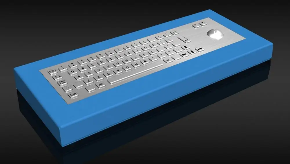 Rugged Desktop Metal Keyboard with Trackball (KMY299B-DESK)