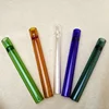 Hot 4 inch Glass cigarette bat pipe One Hitter Pipes cigarette filters glass oil burner pipe for smoking glass bong