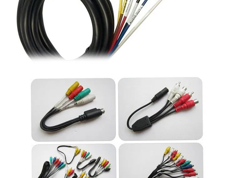 High Quality audio video cable 21Pin scart to RCA Plug Composite AV Cable - ANKUX.COM