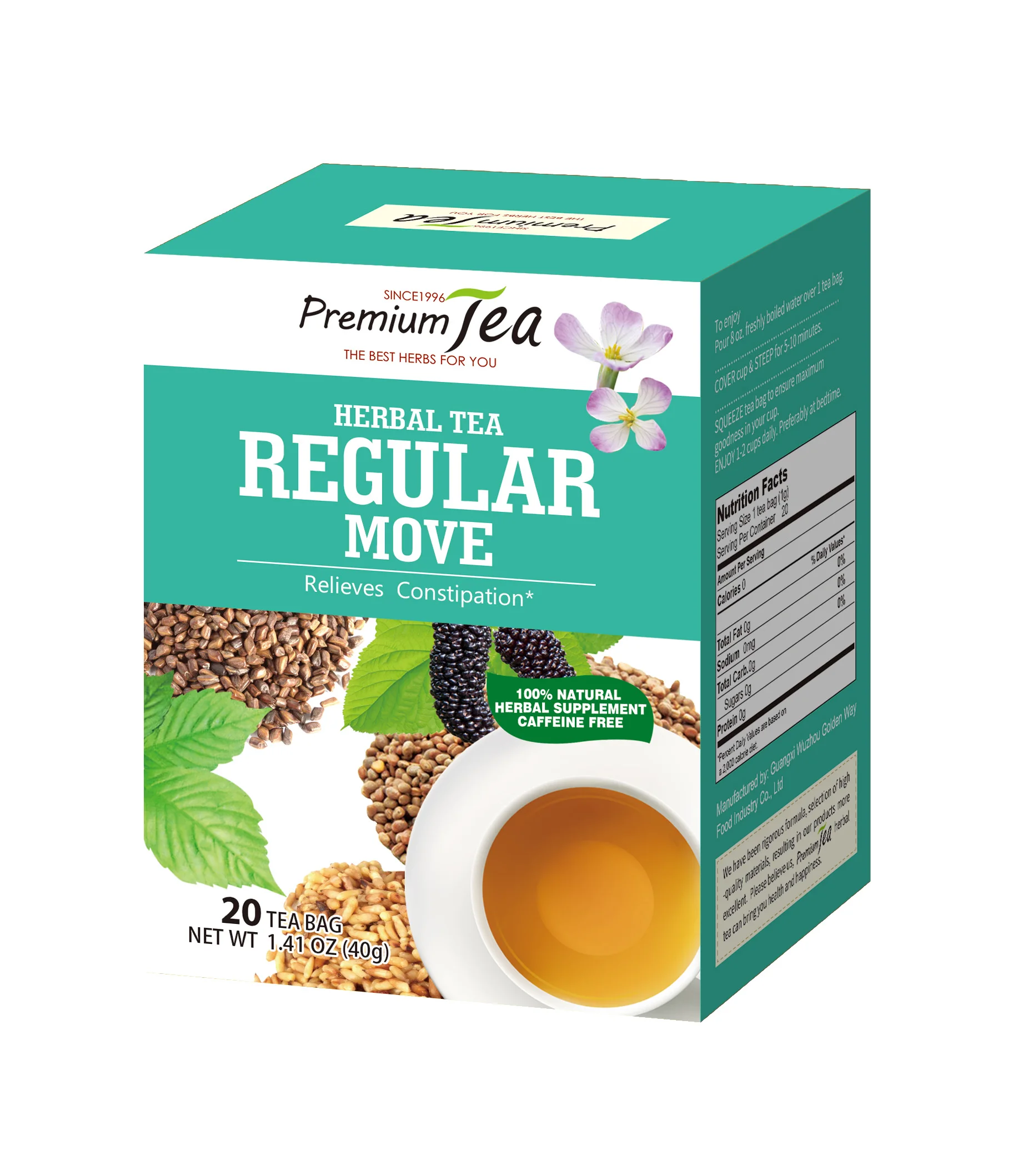 Herbal Relieves Constipation Regular Move Tea Buy Tea For