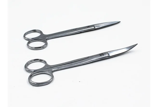 straight head and  curve head surgical scissors for medical