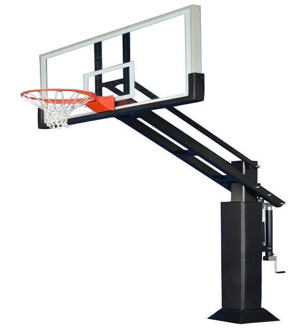 Inground Steel Adjustable Basketball Hoop Full Size Adjustable Inground