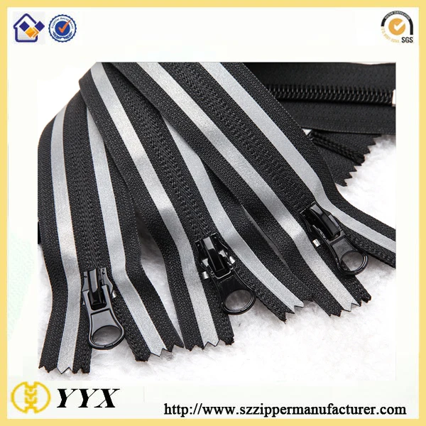 No.5 nylon waterproof zipper closed end with reverse side puller