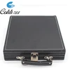 Custom luxury outdoor PU leather case shake cup checkers chess set