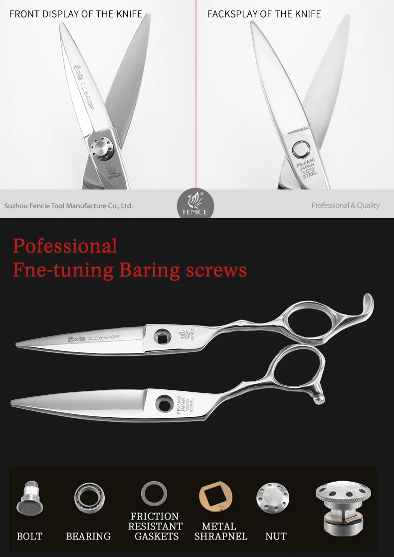6 Inch Professional Wide Blade Hot Barber Hairdressing Scissors for Barbershop