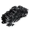Black rubber and oval space beans hook and hook fishing float beans do not damage the vertical space