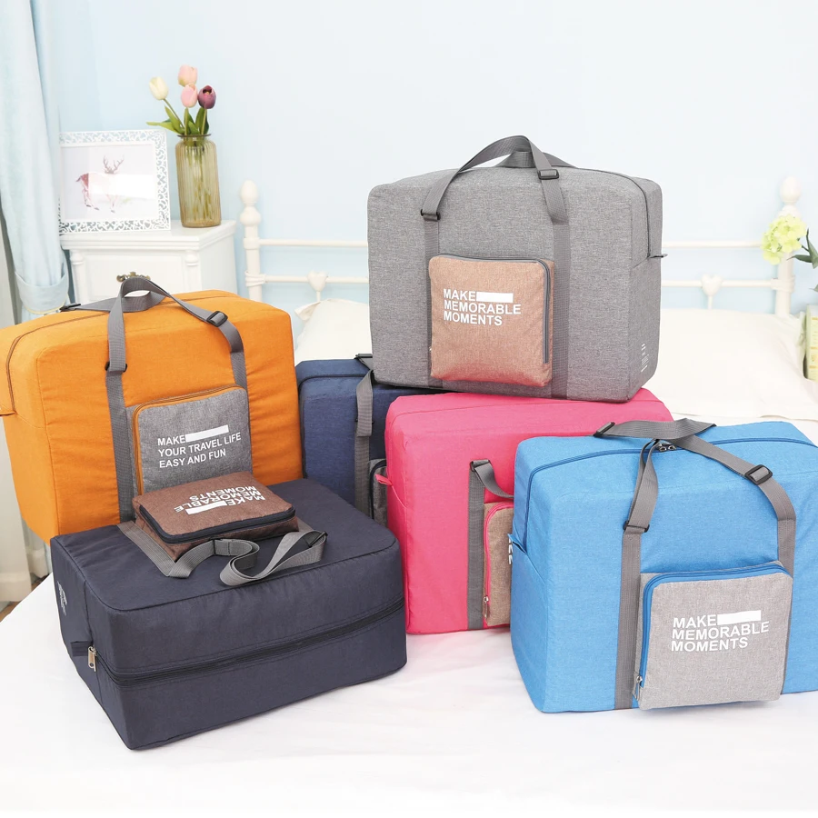 Wholesale 210d Polyester Foldable Collapsible Portable Duffle Women ...