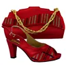 Italian New Fashion Shoes And Bag Set/African Wedding Pump High Heels Set/Hot Selling Shoes And Bag To Match MM1017